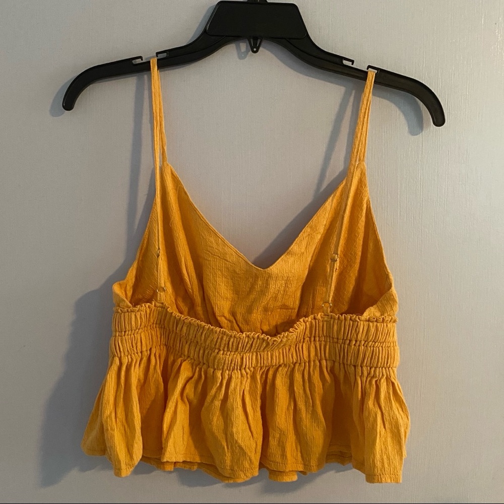 Amaryllis golden yellow crop top (S) - Picture 3 of 3
